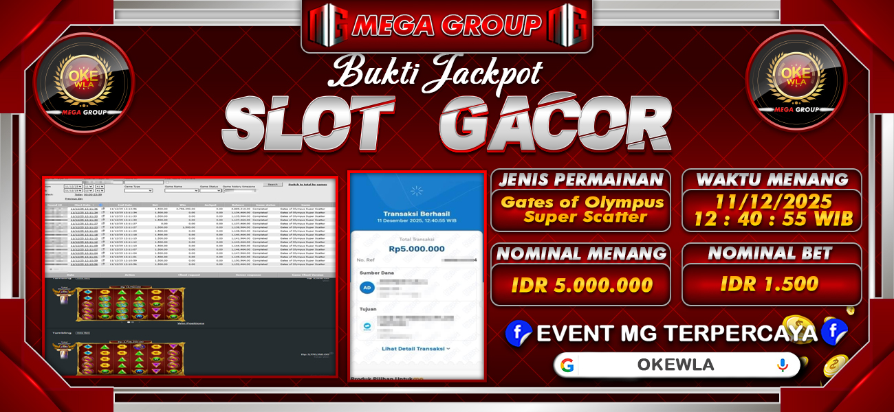 Bukti JP situs Okewla hari Kamis, 11 Desember 2025