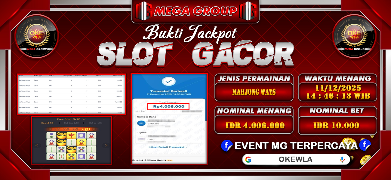 Bukti JP situs Okewla hari Kamis, 11 Desember 2025