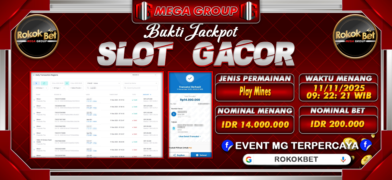 Bukti JP situs Rokokbet hari Selasa, 11 November 2025