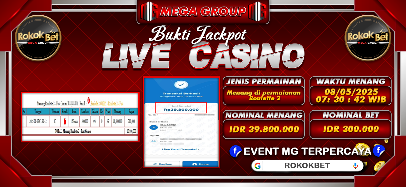 Bukti JP situs Rokokbet hari Selasa, 05 Agustus 2025